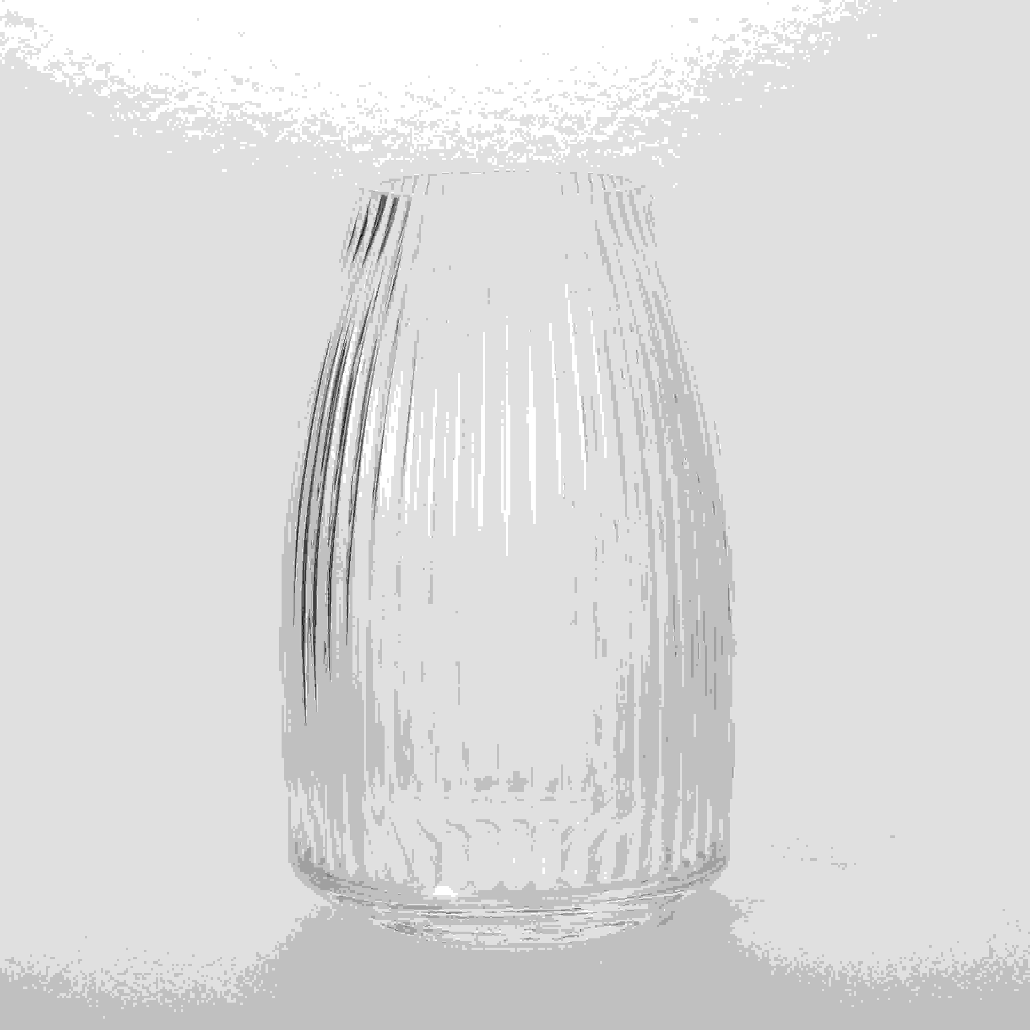 RIBBED CLEAR VASE