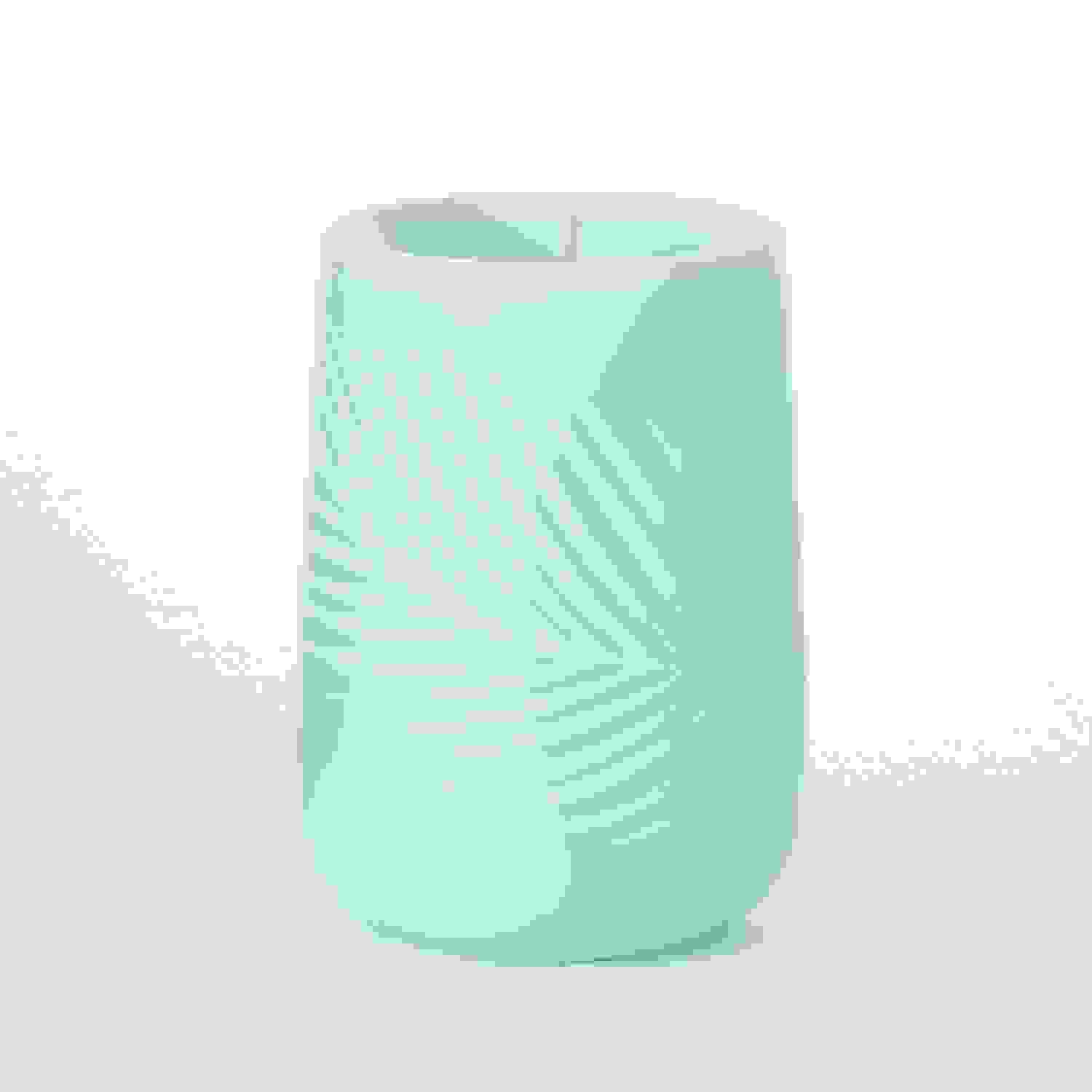 SCENTED TURQUOISE PALM CANDLE