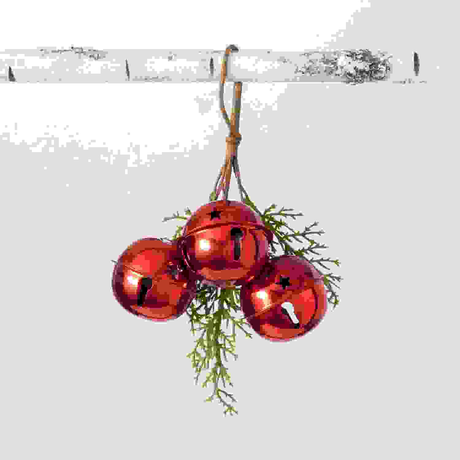 TRIO OF RED BELLS ORNAMENT