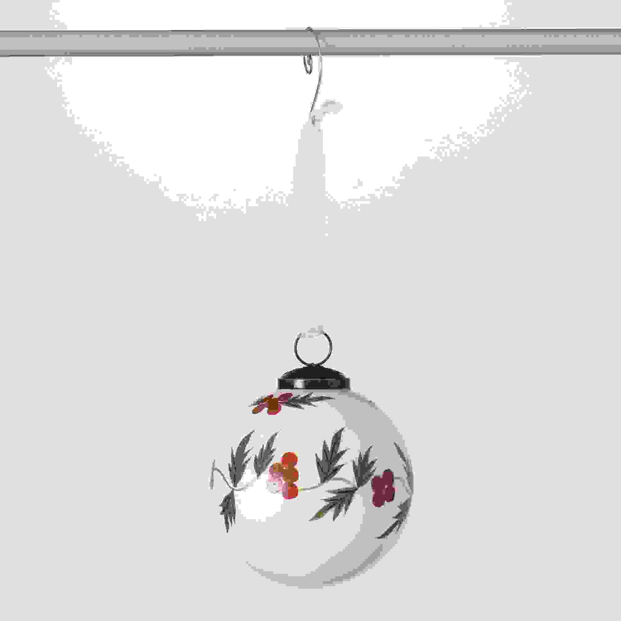 HOLLY BERRY BALL ORNAMENT