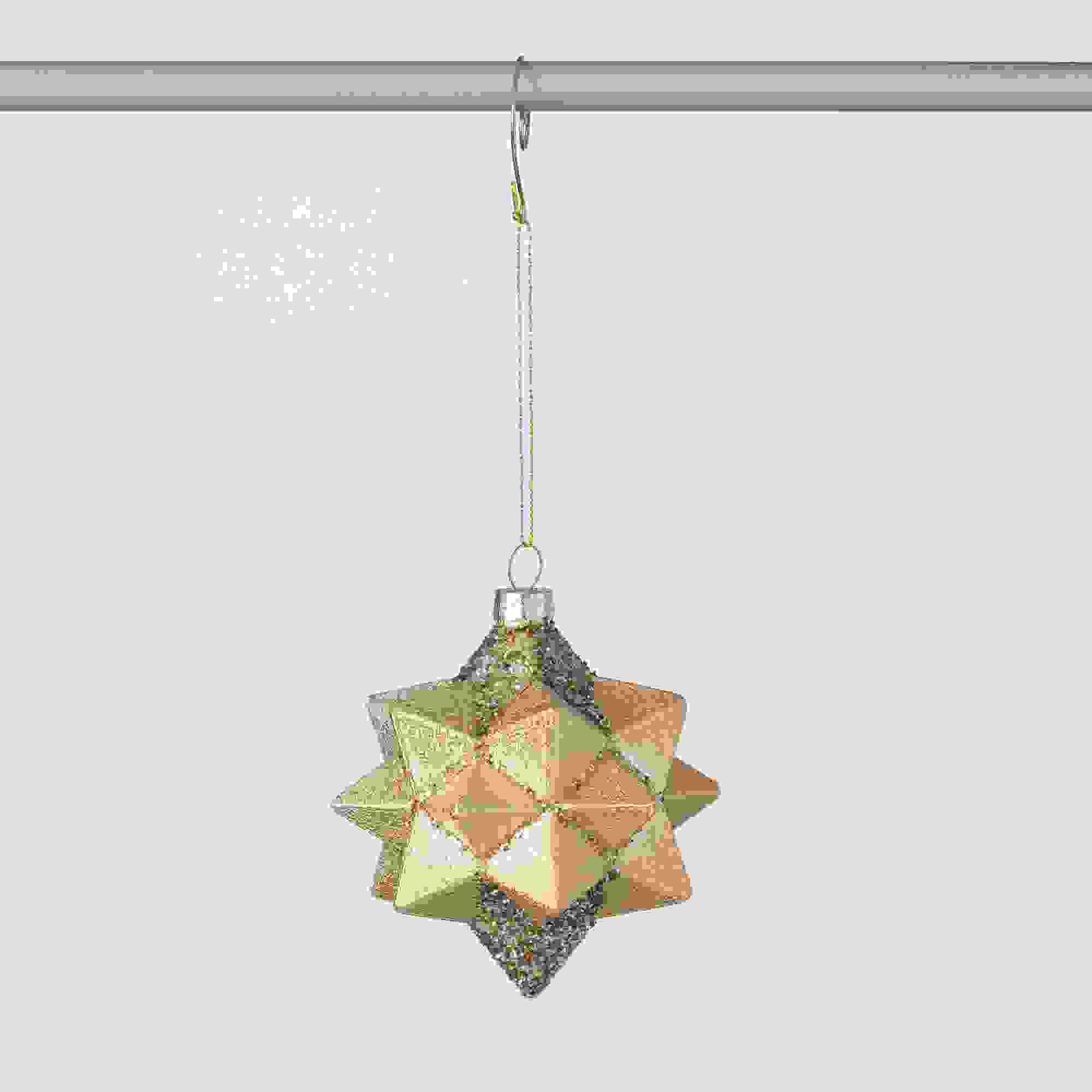 MULTIPOINT GOLD STAR ORNAMENT