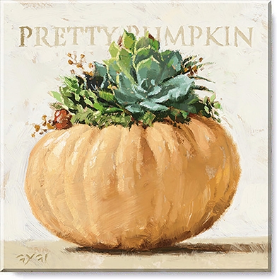 PRETTY PUMPKIN GICLEE WALL ART