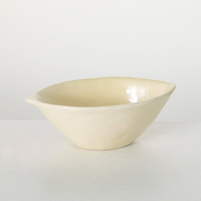 CERAMIC OLIVE SERVIMG BOWL