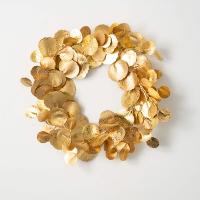 GOLD SILVER-DOLLAR WREATH