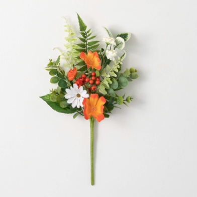 TANGERINE CREAM FLORAL PICK