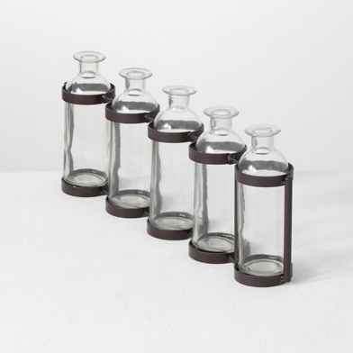 FIVE BOTTLE VASE