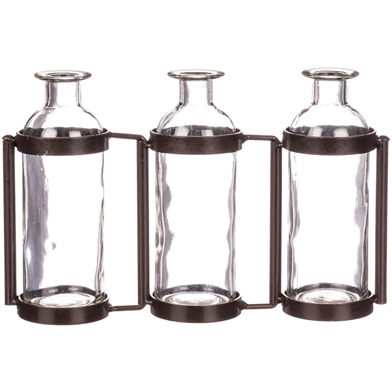 THREE BOTTLE VASE