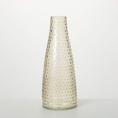 HOBNAIL GLASS VASE