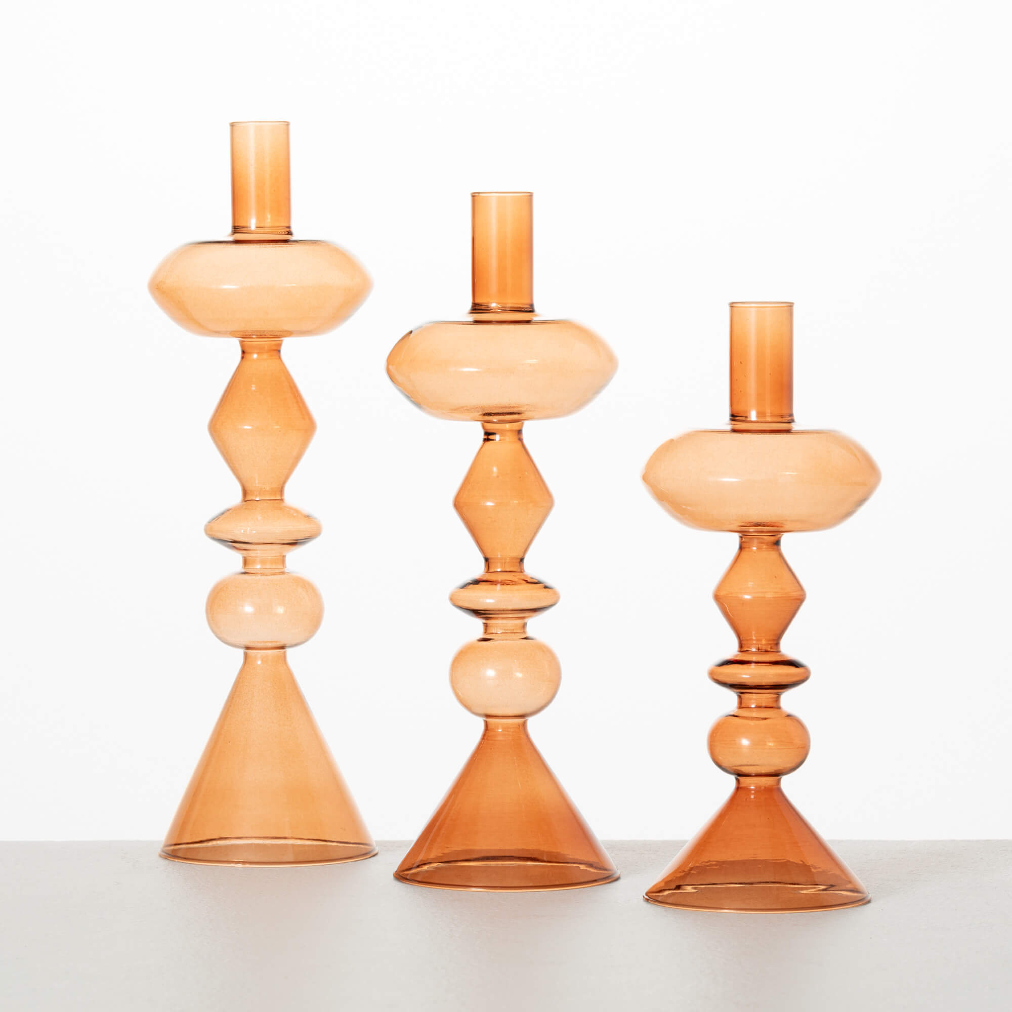 GLASS CANDLE TAPERS