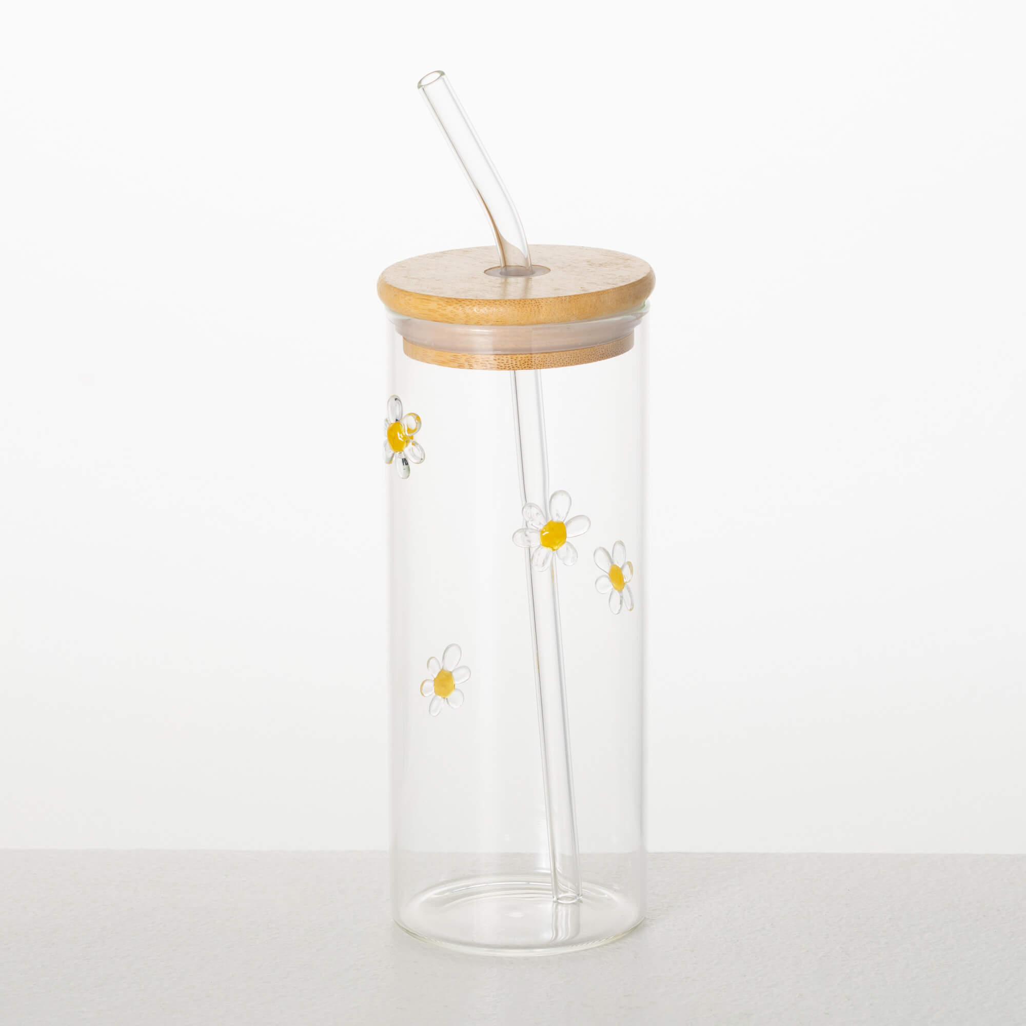 DAISY GLASS W  LID