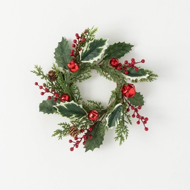 JINGLE BELL HOLLY PINE RING