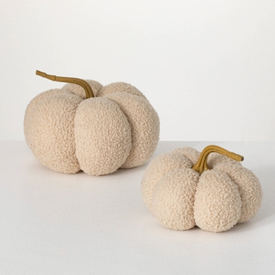 NEUTRAL CREAM BOUCLE PUMPKIN