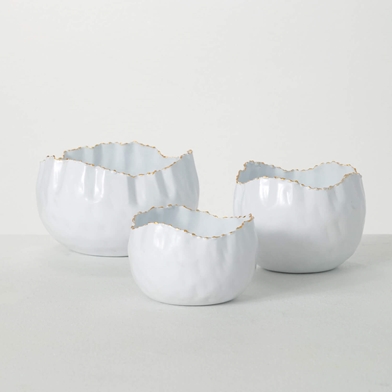 SCALLOPED ORGANIC EDGE BOWLS