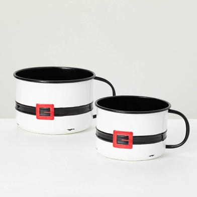 SANTA BELT POT SET OF 2