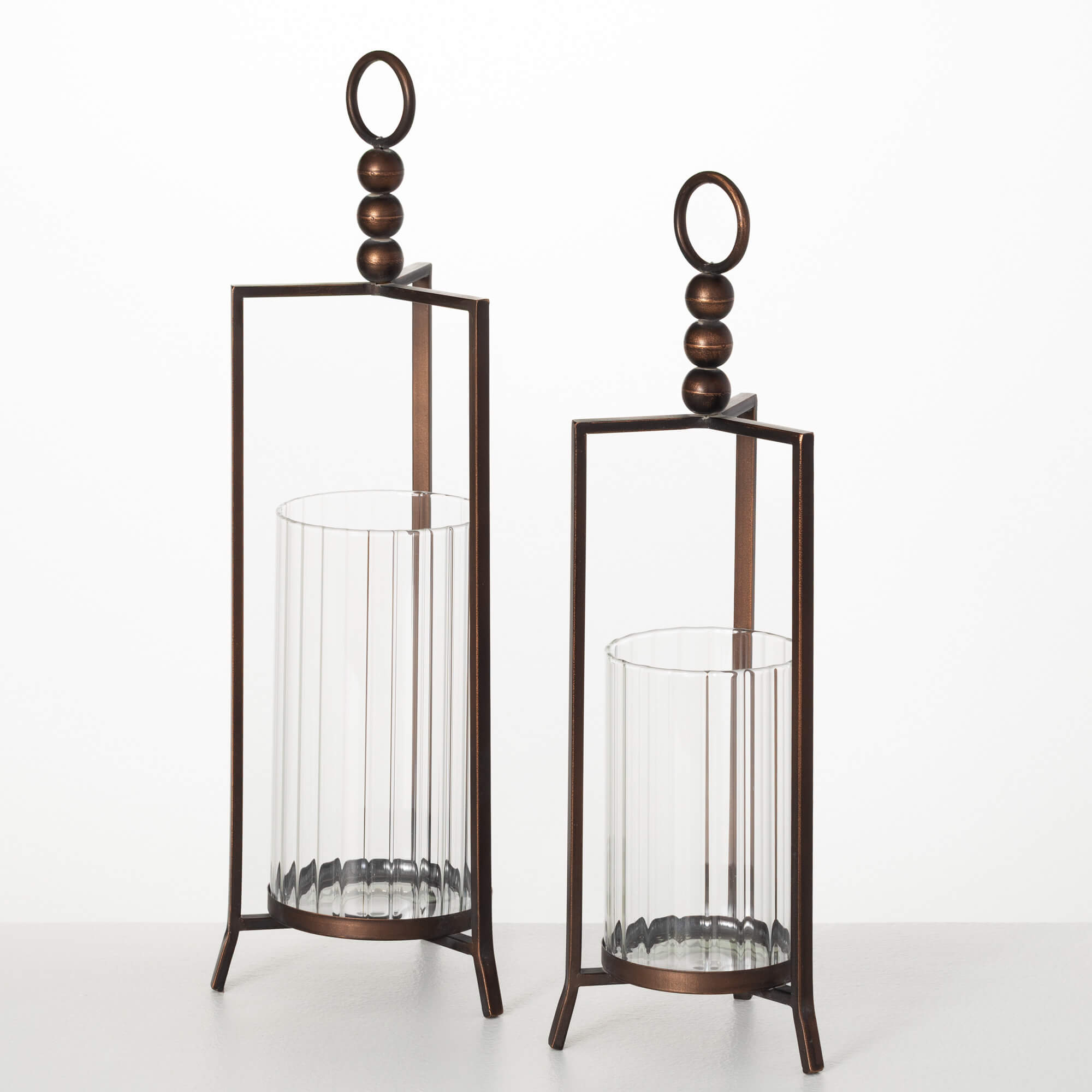 PILLAR CANDLE HOLDER Set 2