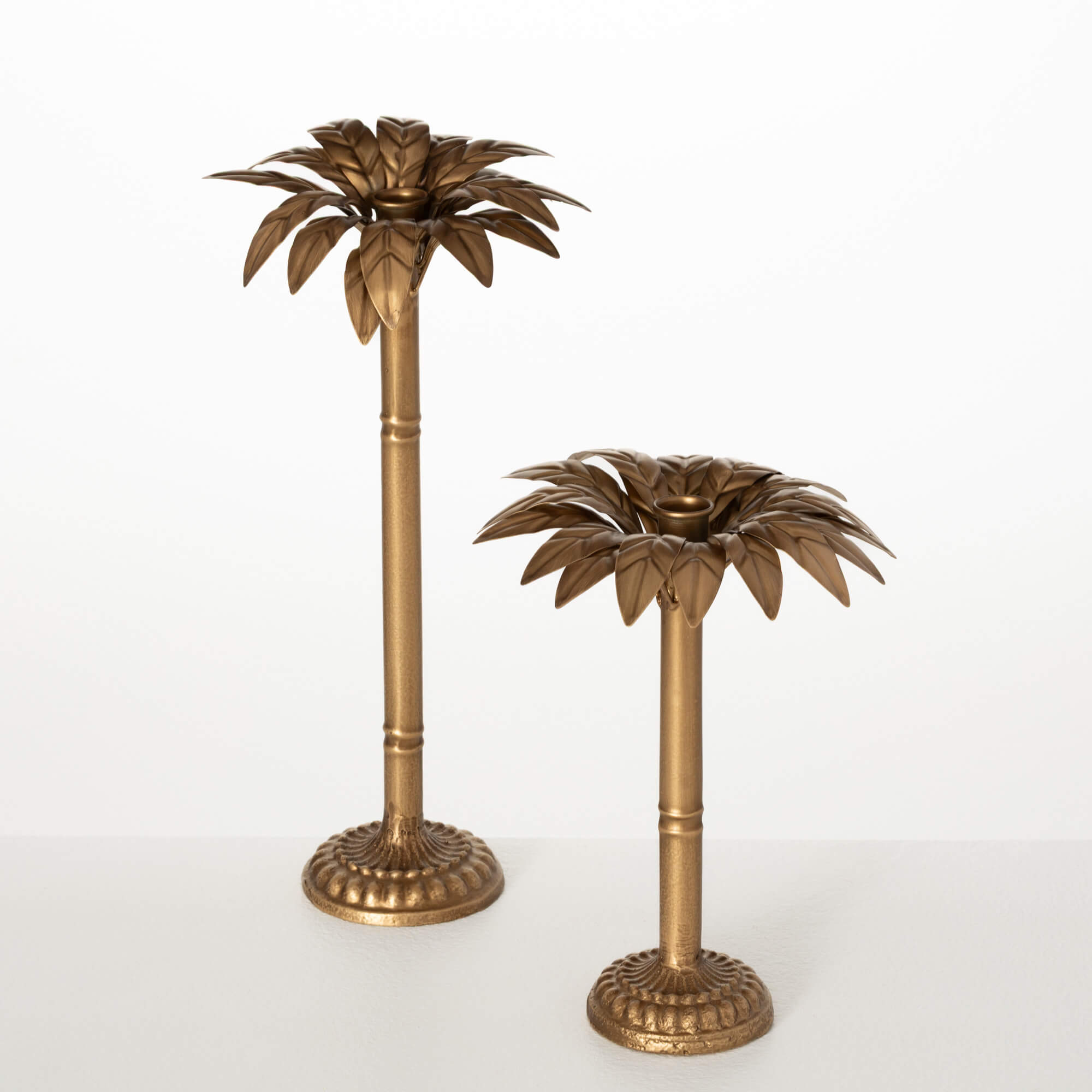 PALM TREE TAPER HOLDER Set 2
