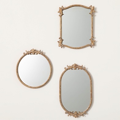 HEIRLOOM ORNATE MIRROR TRIO