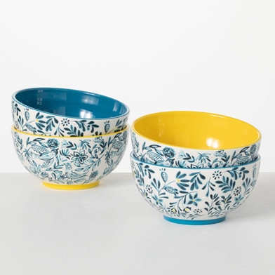 PORTUGUESE PRINT BOWL SET OF 4