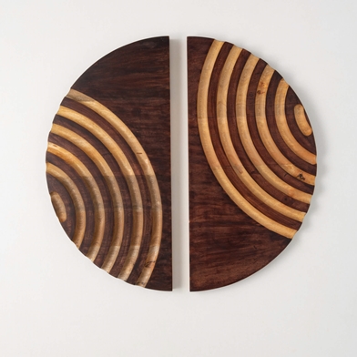 RETRO WOODEN WALL DECOR SET 2