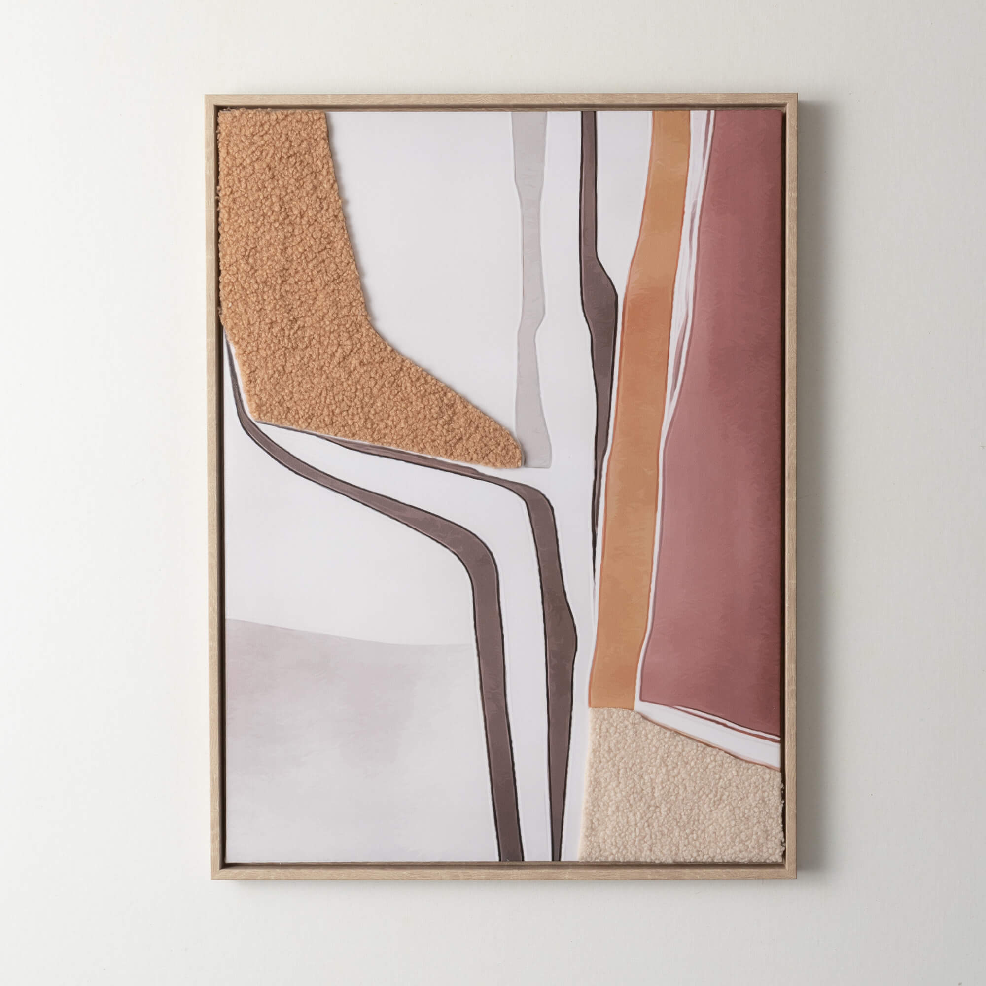 FIBER ABSTRACT WALL DECOR