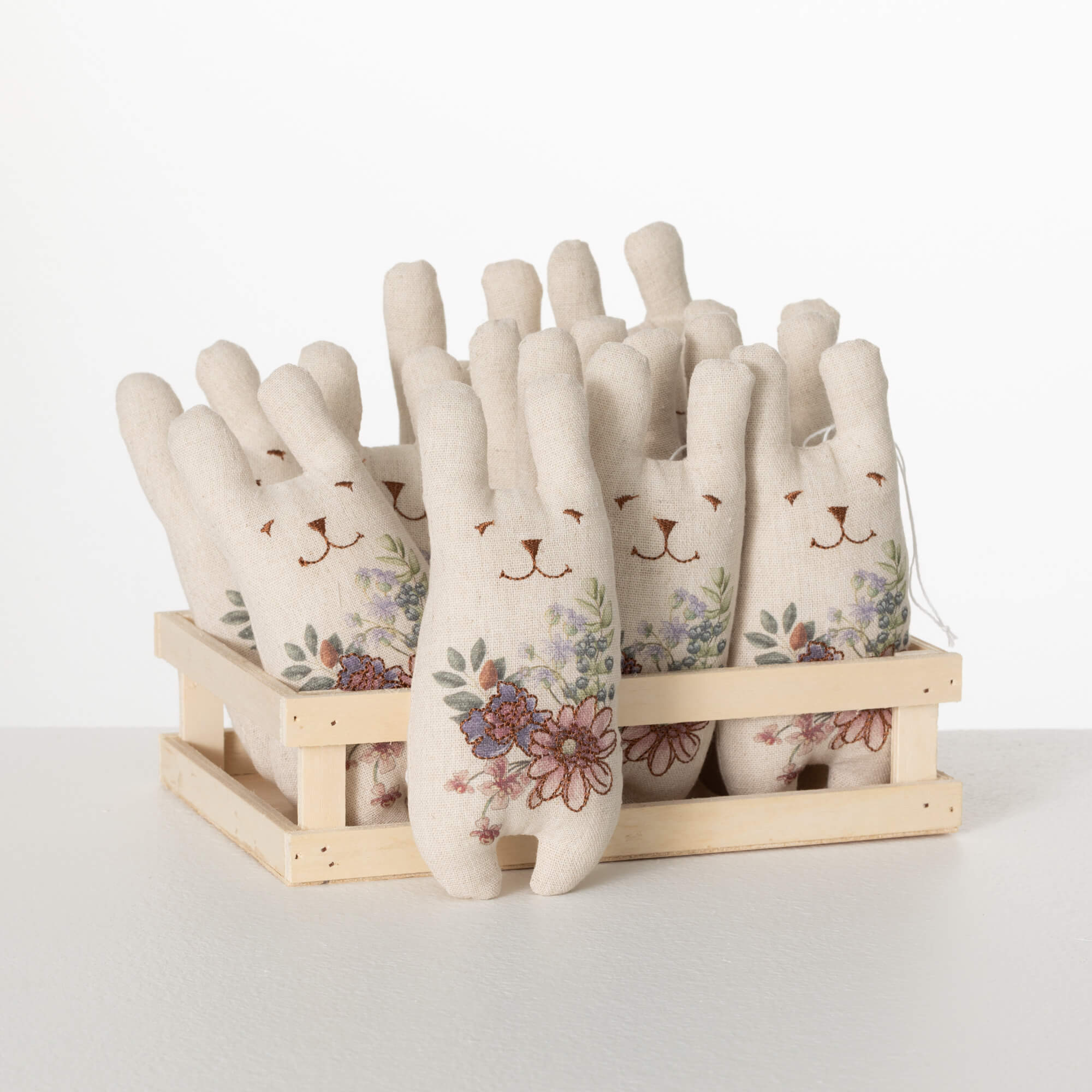 FABRIC BUNNY ORNAMENT CRATE