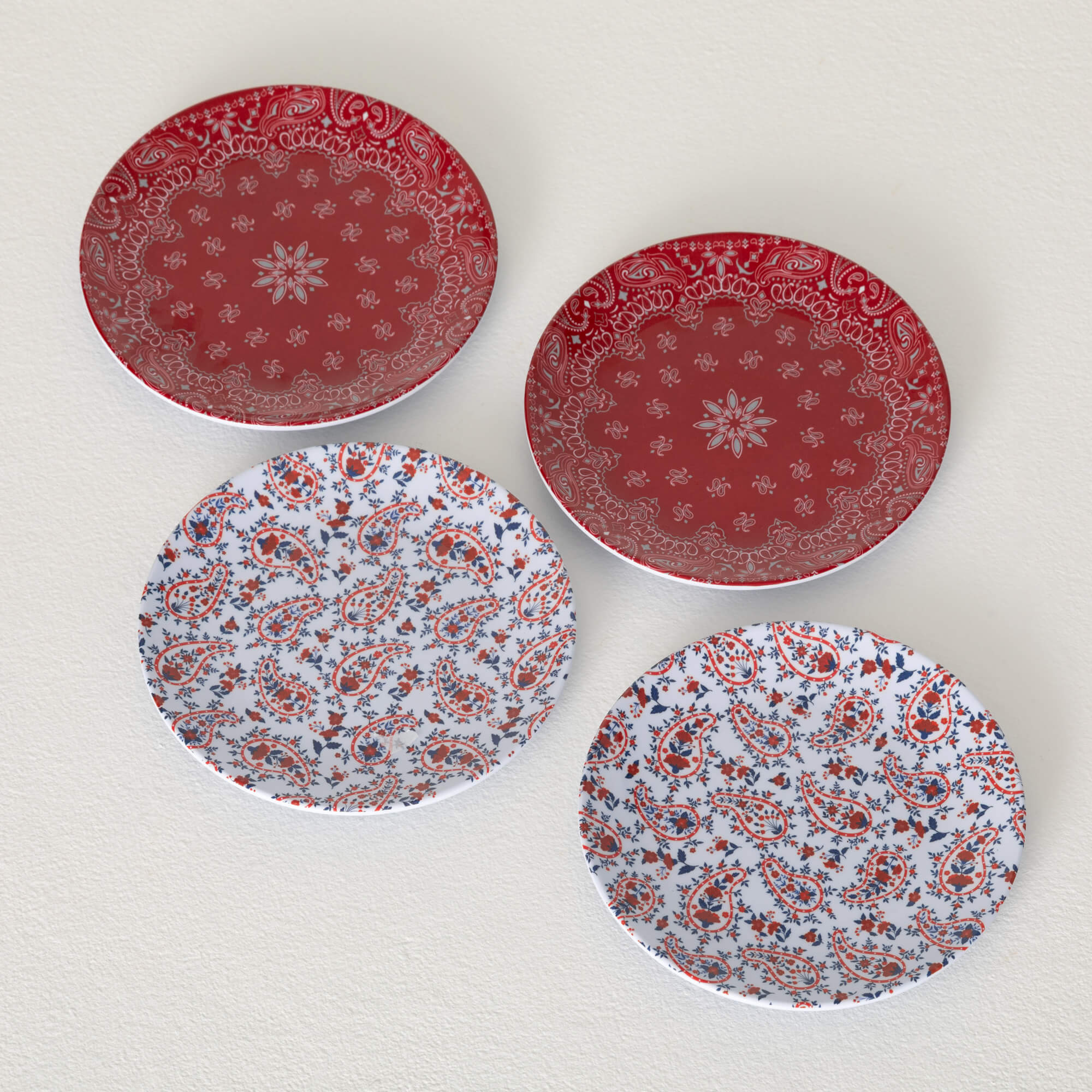 FLORAL BANDANA PLATE Set 4
