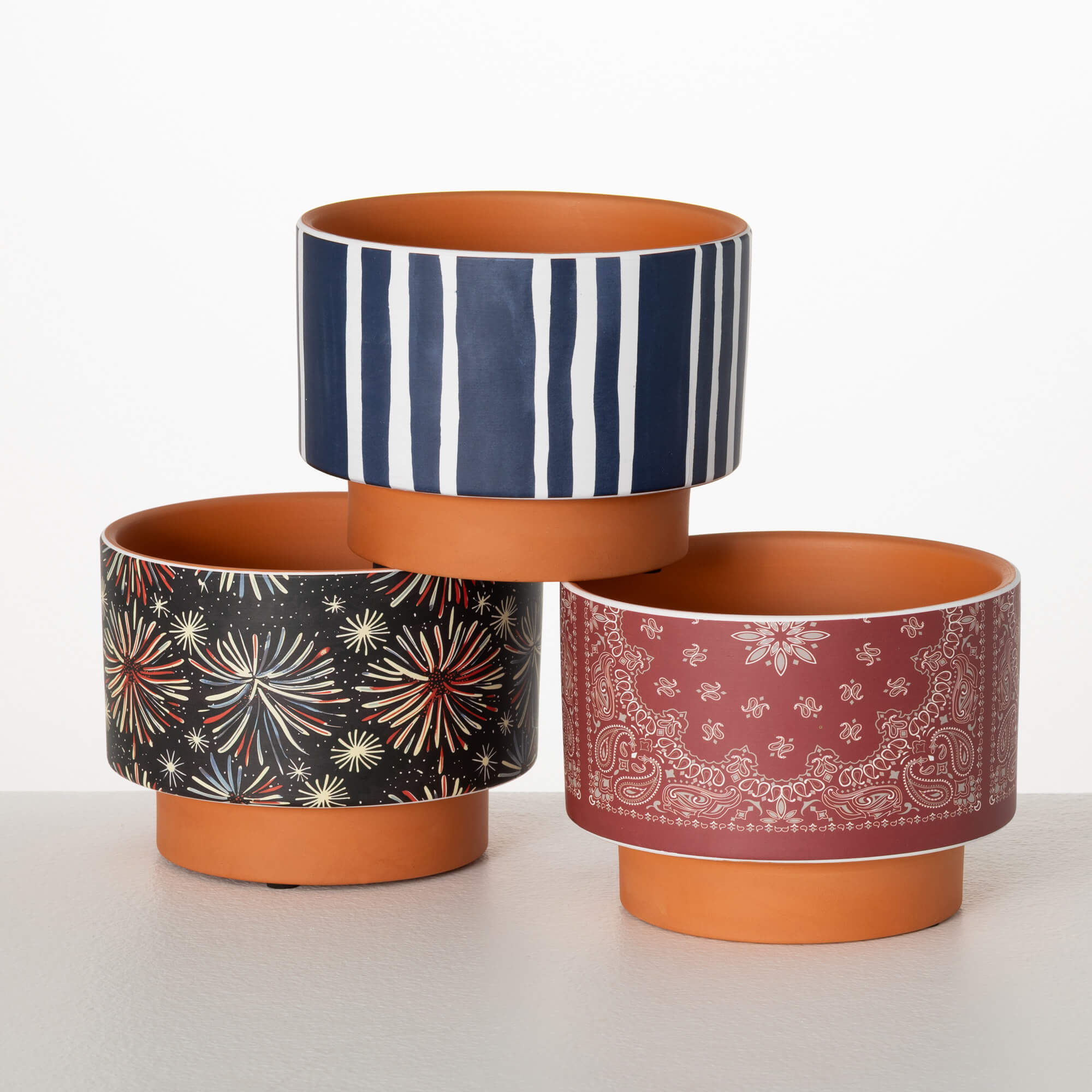 PATRIOTIC PLANTER Set 3