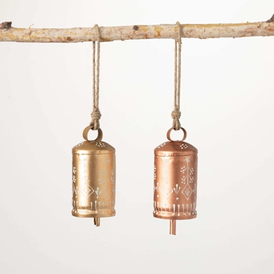 METALLIC HAMMERED METAL BELLS