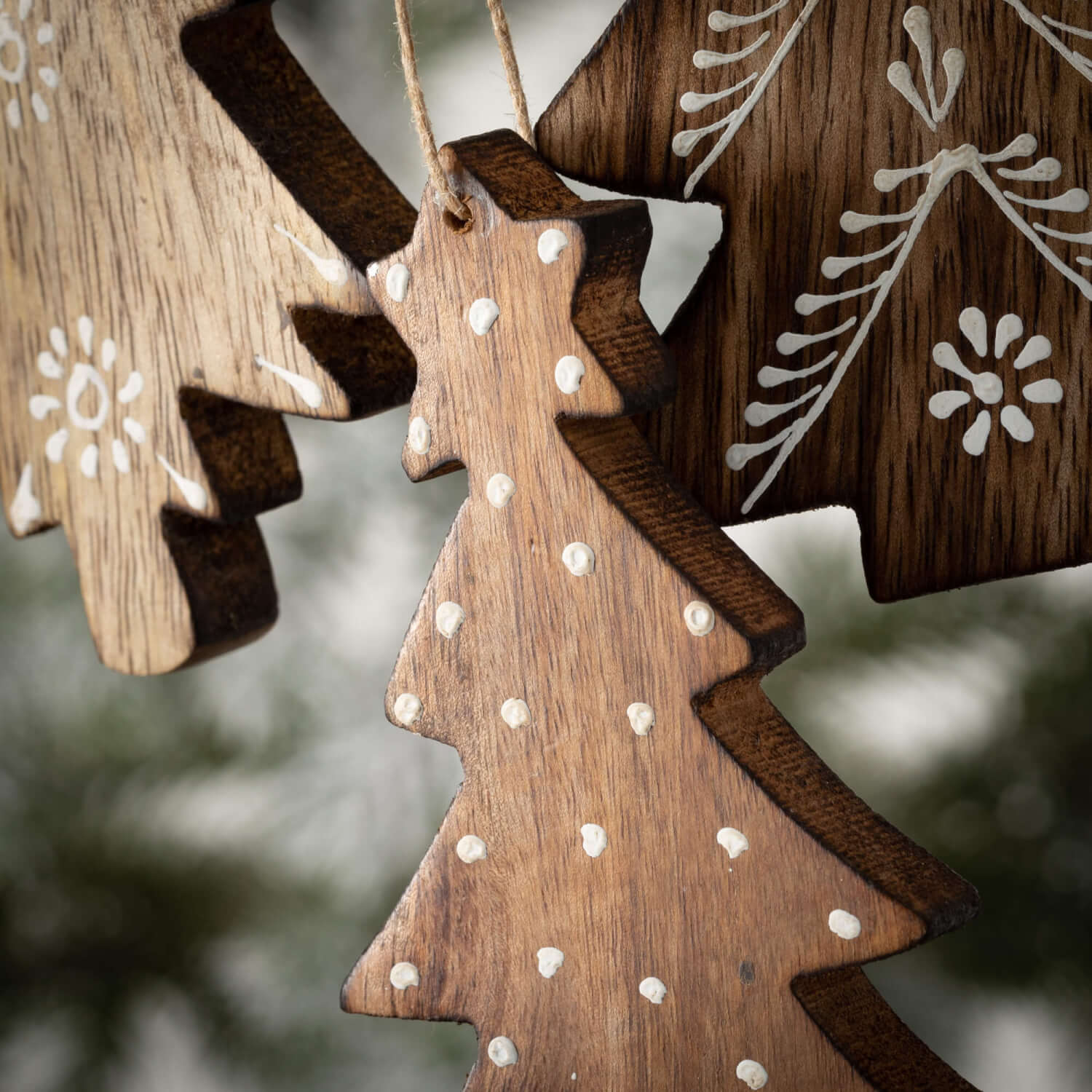 Wholesale Tree Ornament, Ornaments Brown Wood Sullivans