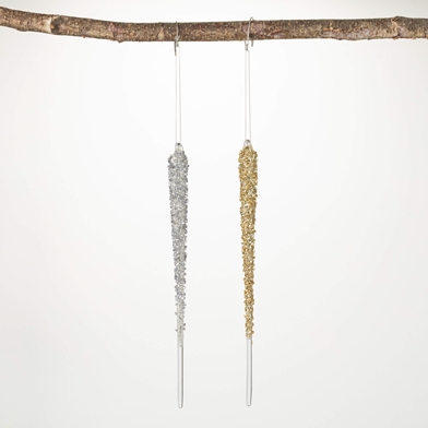 ICICLE ORNAMENT SET OF 2