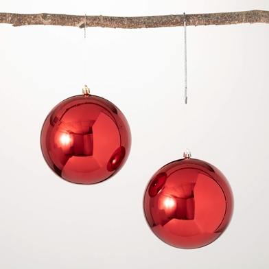 SHATTERPROOF RED ORNAMENT SET