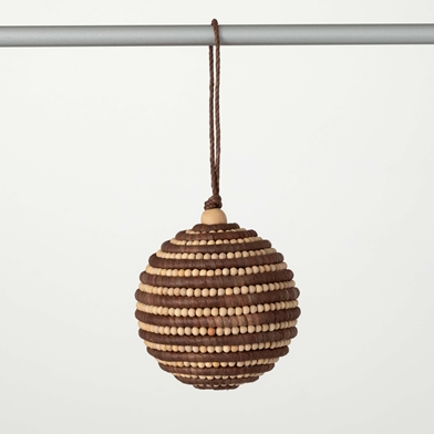 WOODEN BEADED ORNAMENT