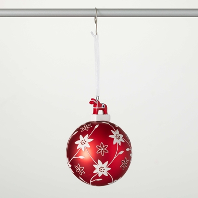 NORDIC RED BALL ORNAMENT
