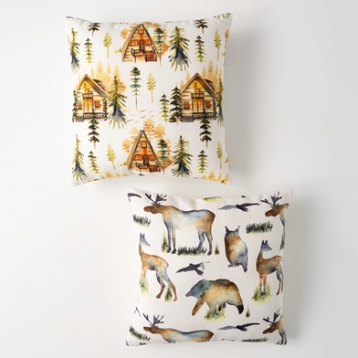 WOODLAND THROW PILLOW SET OF 2