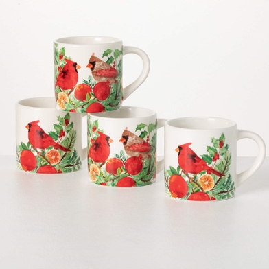 CARDINAL MUG SET OF 4