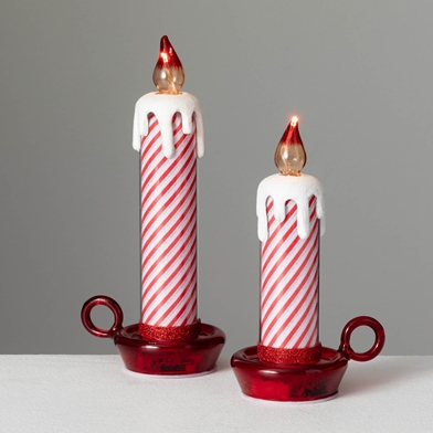 LIGHTED CANDLE SET OF 2
