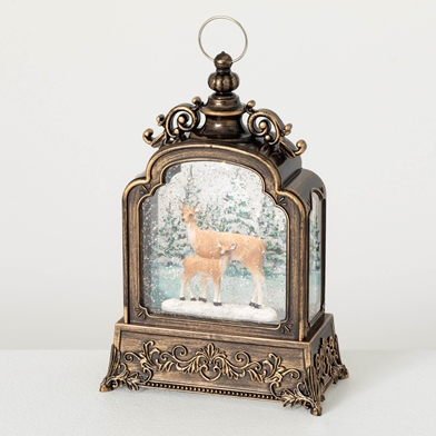 WINTER DEER SHIMMER LANTERN