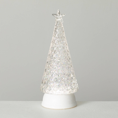 LIGHTED SHIMMER CONE TREE