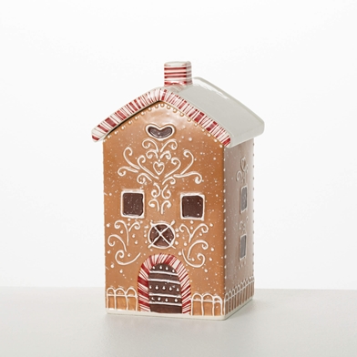 GINGERBREAD HOUSE COOKIE JAR