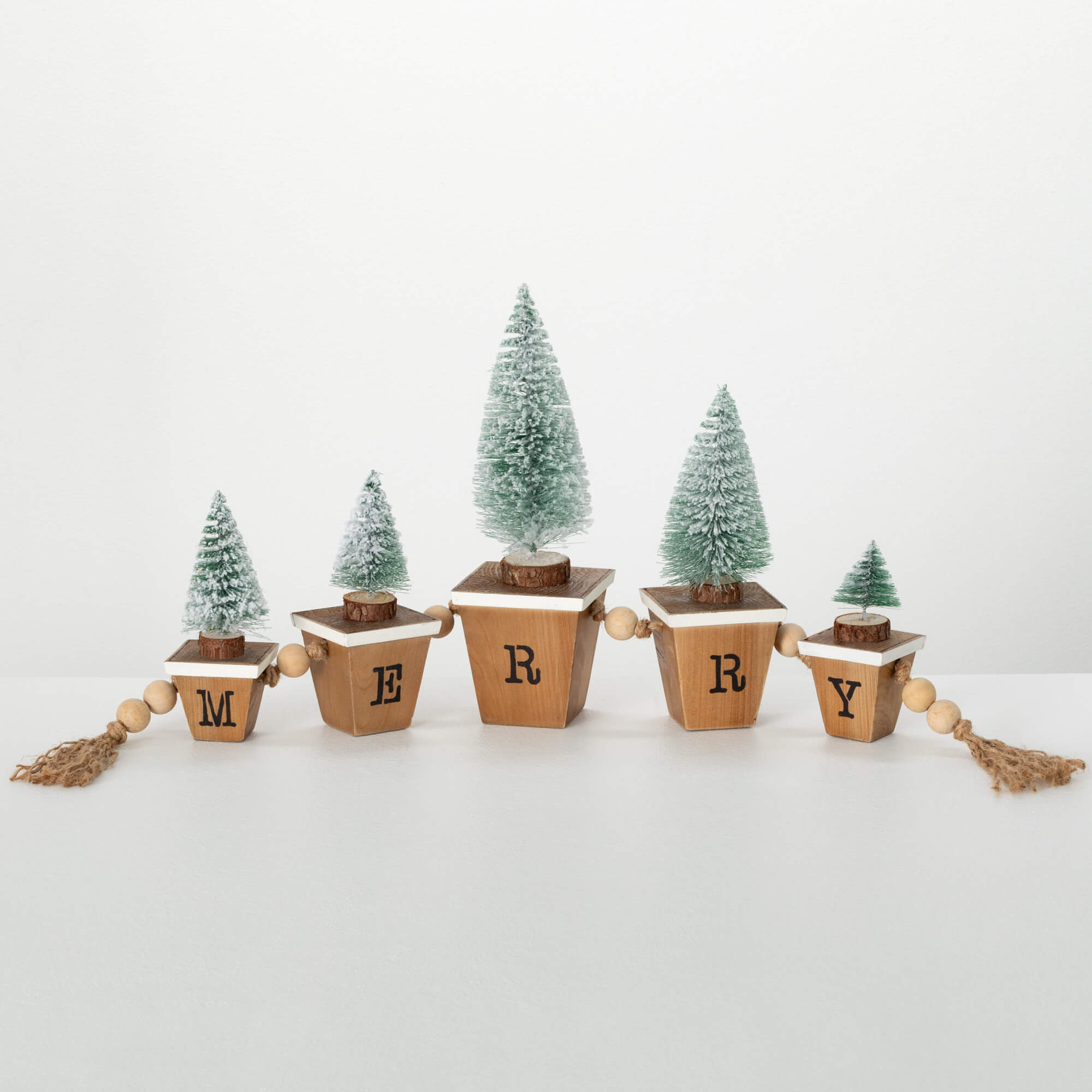 BOTTLE BRUSH TREE BLOCK SET