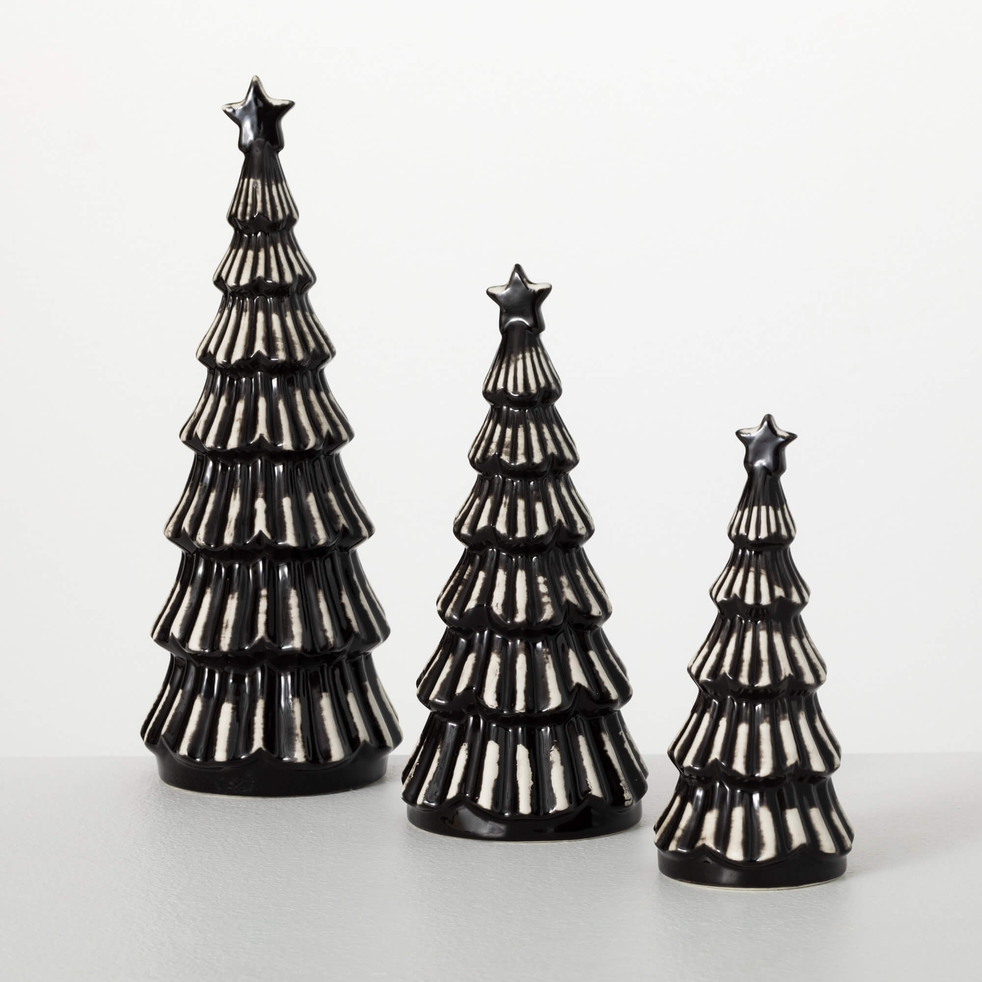 MODERN BLACK CHRISTMAS TREES