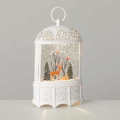 LED LANTERN WITH DEER SCENE