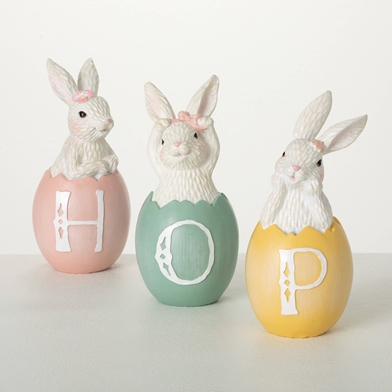 HOP PASTEL EGGS WITH BUNNIES