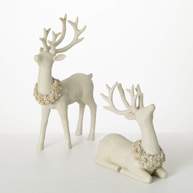 MAJESTIC DEER FIGURE PAIR