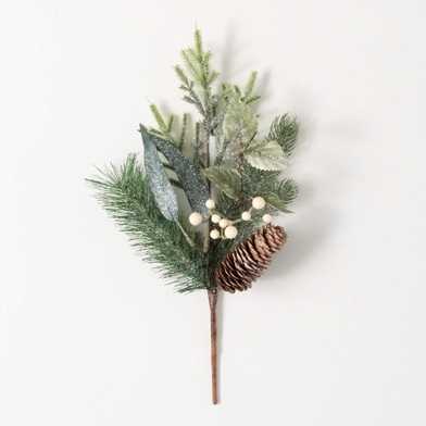 wholesale christmas floral picks pine cone