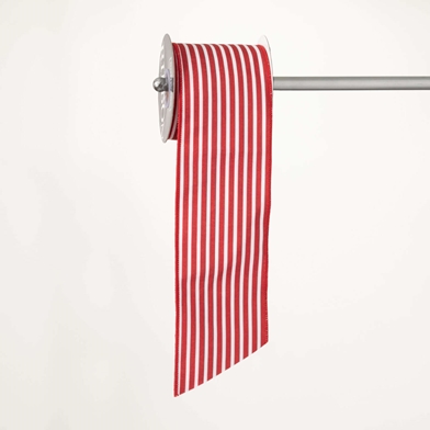 RED & WHITE STRIPED RIBBON