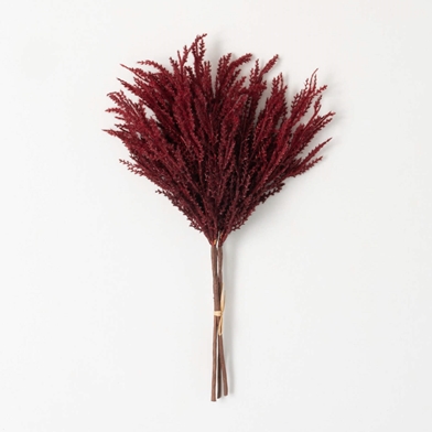 DEEP RED FAUX GRASS SPRAY