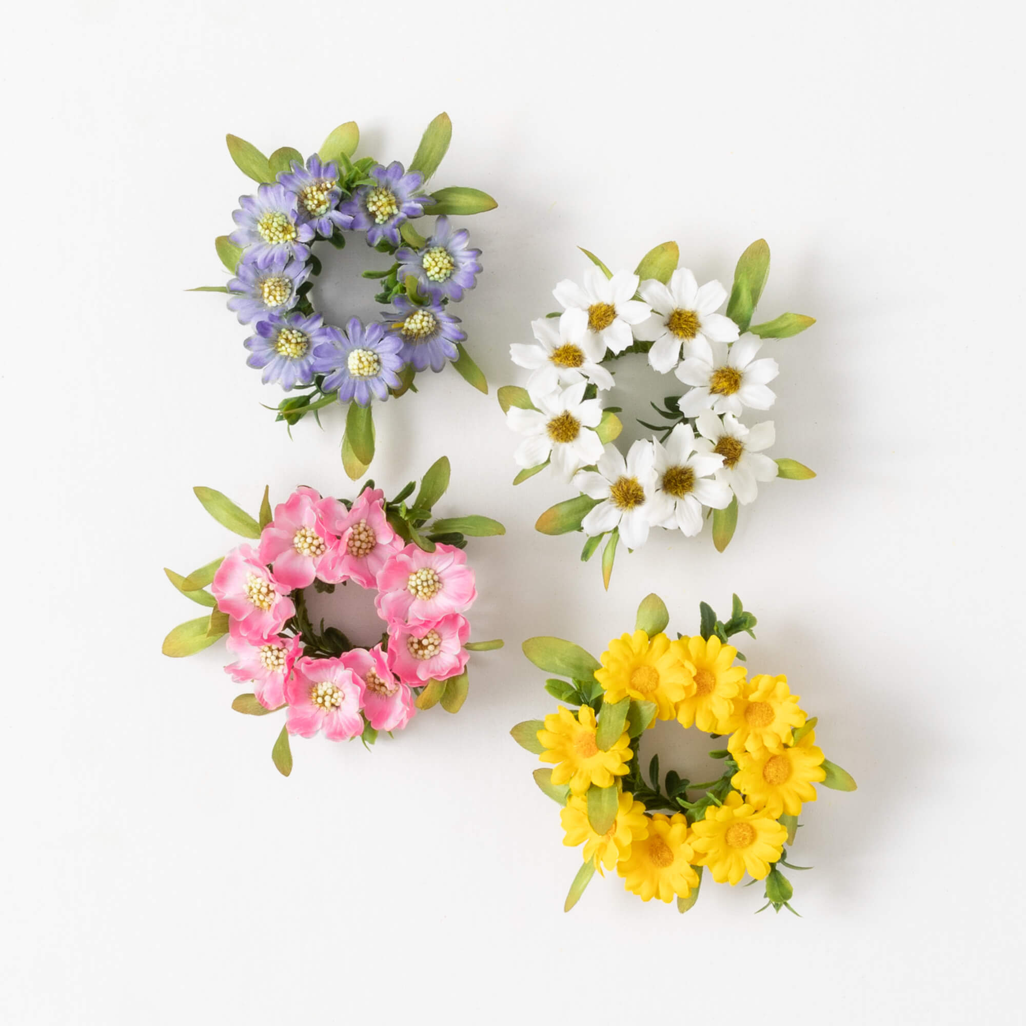 1.5" SPRING DAISY RING Set 4