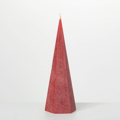 CRIMSON RED TALL SPIRE CANDLE
