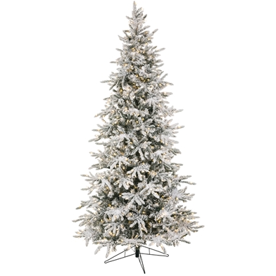 9' FLOCKED SLIM BALSAM TREE